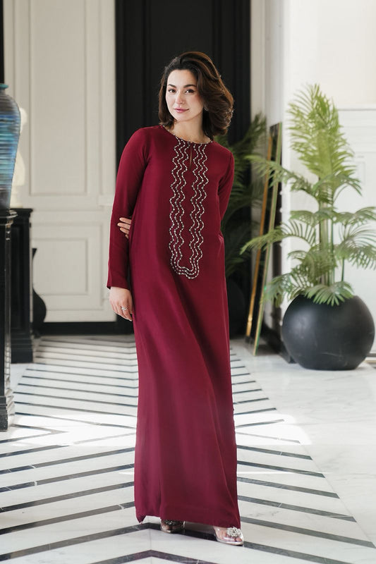 Lulusar Silk 3-Piece Stone Work Suit