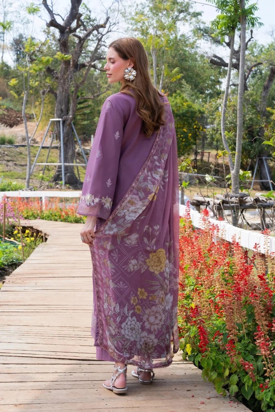 Maria.B Winter Dhanak Embroidered 3-Piece Suit