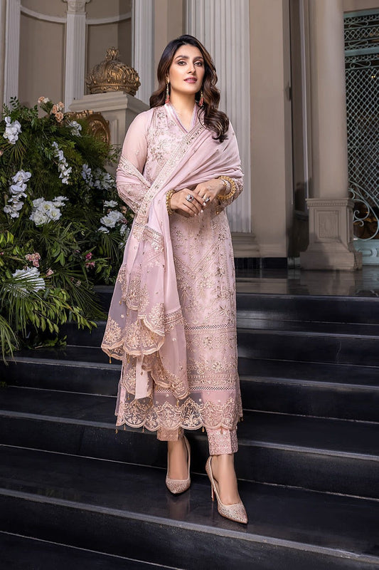 AZURE Luxury Chiffon Embroidered 3-Piece Suit ✨